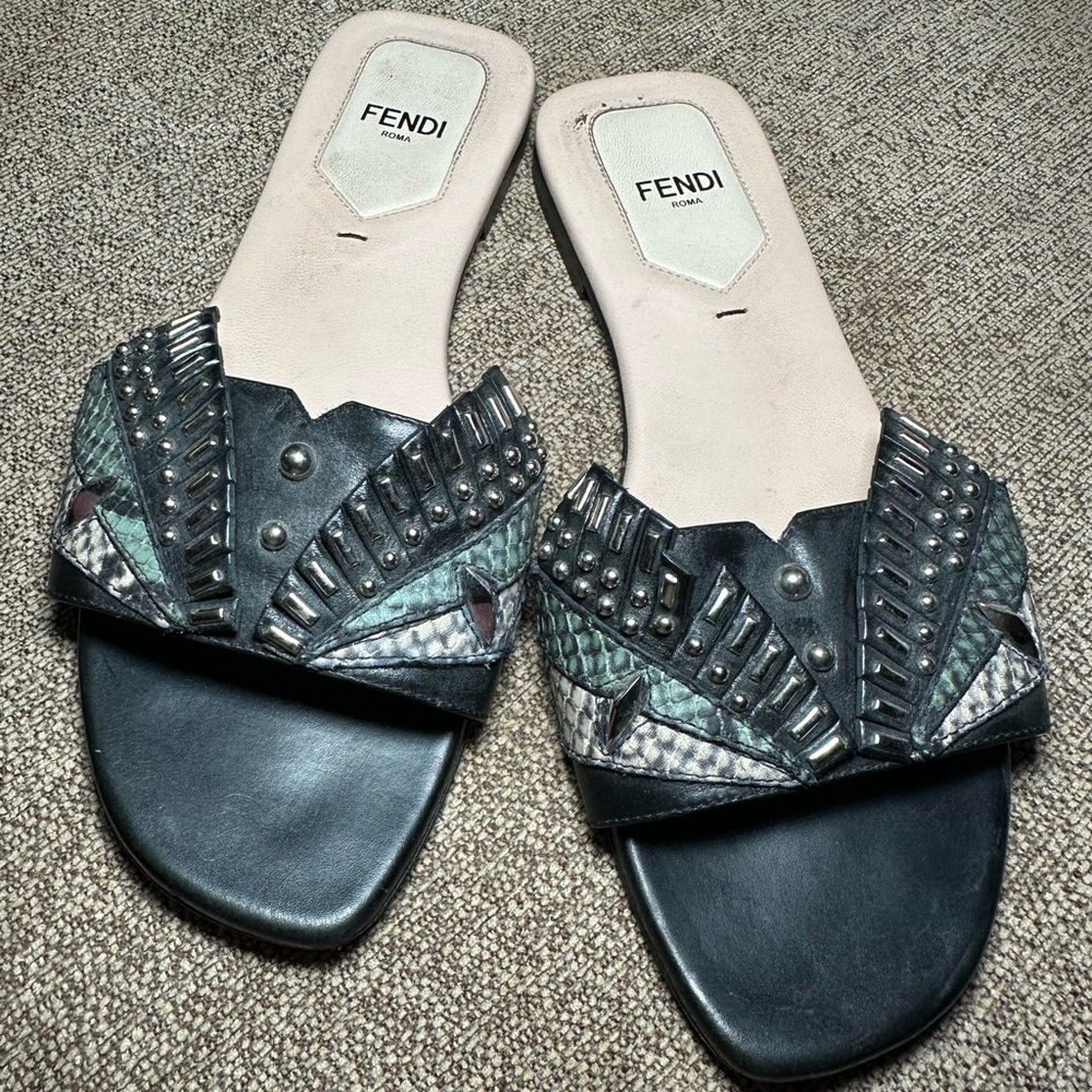 Fendi embellished sandals
